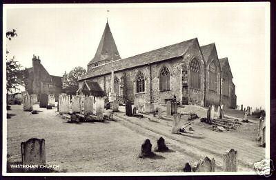 kent, WESTERHAM Church, Churchyard (ca. 1960) ppc