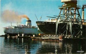 1950s Pasagoula Mississippi Ships Repair Deep South Crocker postcard 5256