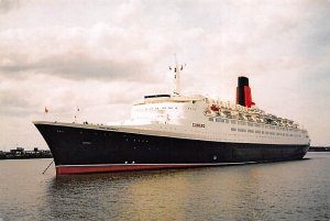 Queen Elizabeth 2 Cunard Line & Interior Vies Ship Unused 