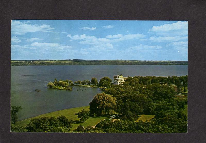 WI American Baptist Assembly Green Lake Wisconsin Postcard Roger Williams Inn