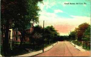 Geoff Street View Oil City Pennsylvania PA 1914 DB Postcard