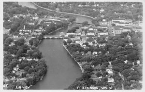 Air View Real Photo - Fort Atkinson, Wisconsin WI  