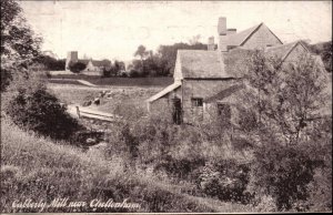 Cheltenham England Cubberly Mill c1910 Vintage Postcard