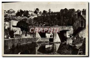 Old Postcard Avallon Cousin Bridge