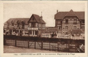 CPA BERNIERES-sur-MER - Les nouveaux Magasins de la Plage (141405)
