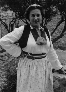 Lot127  real photo croatian national costume croatia types folklore dubrovnik