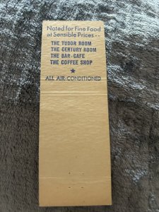 The Commodore Hotel New York Vintage Matchbook Cover MB74