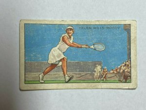 CIGARETTE CARD - PARK DRIVE CHAMPIONS #07 HELEN WILLS MOODY (UU689) 