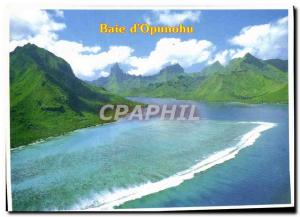 Modern Postcard Bay D & # 39Opunohu Aerial View Of Moorea Island