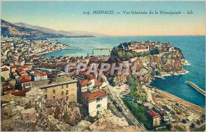 Postcard Old � MONACO Vue Generale of Principaut�