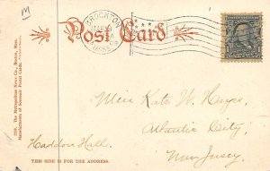 Brockton Station Massachusetts Train 1909 