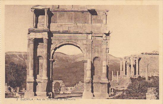Algeria Djemila Arc de Triomphe de Caracalle