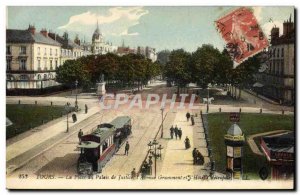 Postcard Old Tram Train Tours instead of the courthouse Avenue Grammont and &...