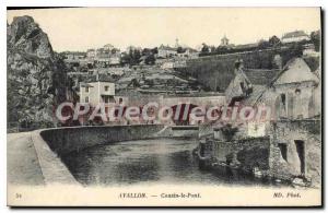 Old Postcard Avallon Cousin Bridge