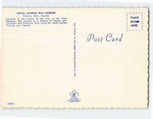 Postcard Royal London Wax Museum, Victoria, Canada