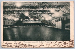 K44/ New Haven Connecticut Postcard c1910 Interior Armory Promenade 357