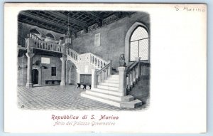 Repubblica di SAN MARINO Atrio del Palazzo Governativo Postcard