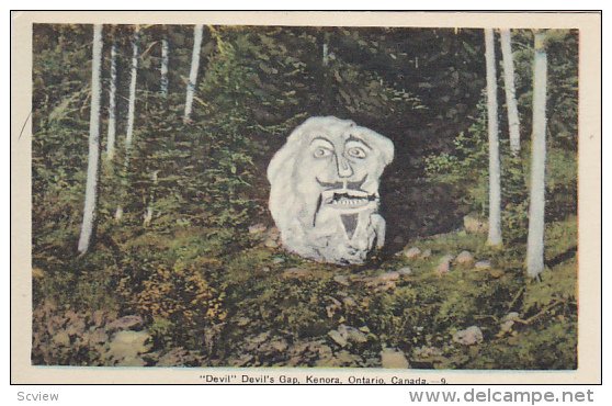 KENORA, Ontario, Canada, 1900-1910's; Devil At Devil's Gap