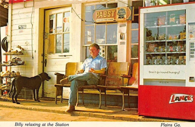 Billy Relaxing At The Station Billy Relaxing At The Station, Plains, Georgia