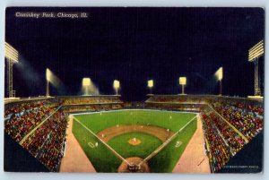 c1950's Comiskey Park Football Sports Chicago Illinois IL Vintage Postcard