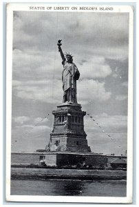 1943 Statue Of Liberty Scene On Bedloe's Island New York City NY Posted Postcard