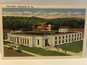 1950s Post Office Charleston West Virginia Postcard