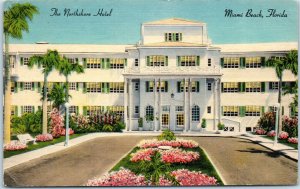 1940s The Northshore Hotel Miami Beach Florida Postcard