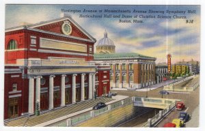 Boston, Mass, Huntington Avenue at Massachusetts Avenue