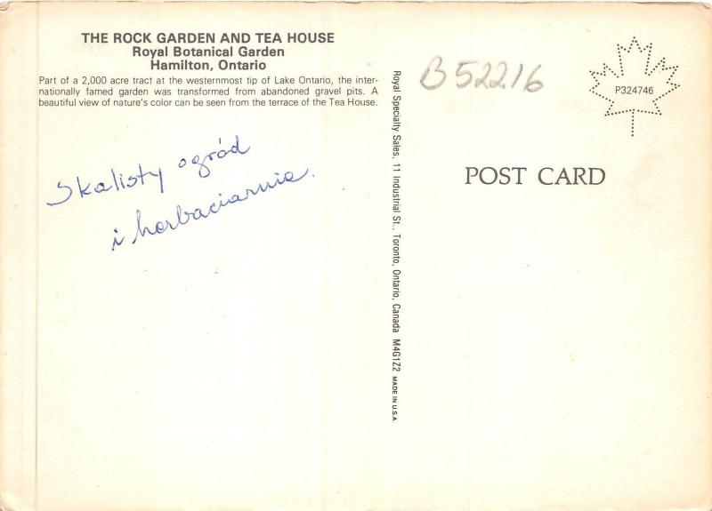 B52216 Hamilton Royal Botanical Garden   usa