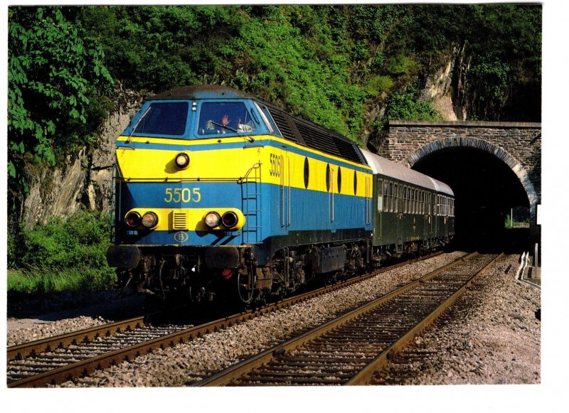 Passenger Railway Train, MIchalau Station, Luxembourg