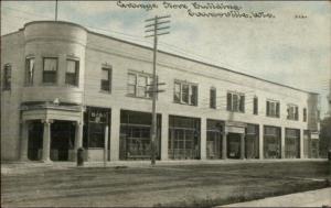 Evansville WI Grange Store Building c1910 Postcard jrf