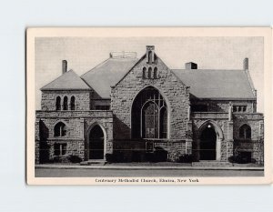 Postcard Centenary Methodist Church, Elmira, New York