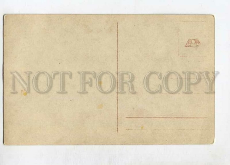 3146356 Girl & DOLL w/ Letter Vintage PHOTO tinted PC