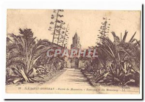 Ile Saint Honorat Old Postcard Entrance of the monastery