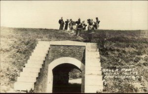 Native American Indian Chiefs Salla Port Fort Niagara NY Real Photo Postcard