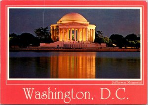 Washington D C The Jefferson Memorial At Night