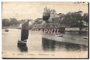 Old Postcard Pornic Le Chateau Marie Montante