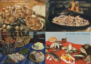 French Fish Restaurant Poissons 4x Postcard s