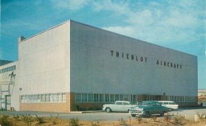 Martinsburg West Virginia 1950s Thieblot Aircraft Kelley Postcard autos 21-8105