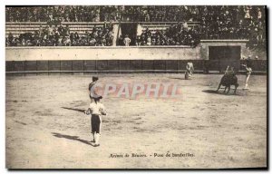 Old Postcard Bullfight Taurus Arenes de Beziers Laying banderillas