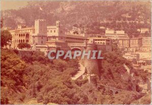 Modern Postcard THE PALACE OF THE PRINCE OF MONACO S.A.S View Tower Ramparts ...