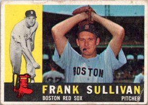 1960 Topps Baseball Card Frank Sullivan Boston Red Sox sk10540