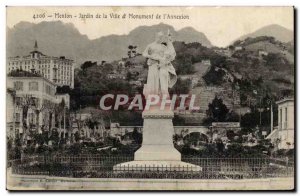 Old Postcard Menton Garden of the city and monuments of & # 39annexion