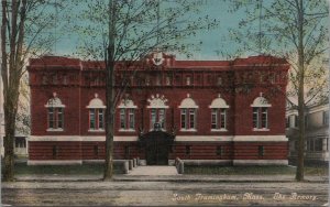 Postcard The Armory South Framingham MA 1911