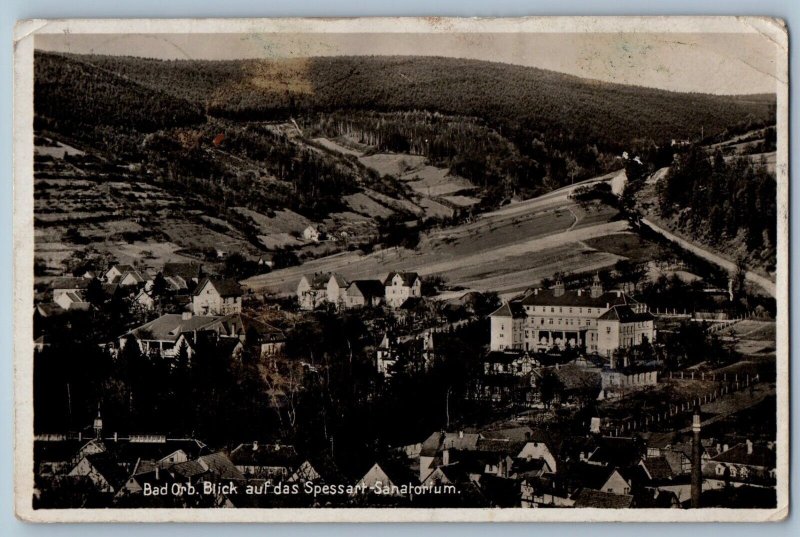 Bad Orb Hesse Germany Postcard View Of The Spessart Sanatorium c1930's