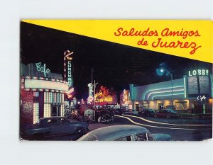Postcard Saludos Amigos de Juarez, Ciudad Juárez, Mexico