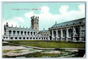 1911 University Chicago Exterior Building Chicago Illinois IL Vintage Postcard 