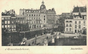 Netherlands s Gravelandseveer Amsterdam Vintage Postcard 07.78