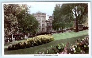 RPPC  DUNEDIN, NEW ZEALAND ~ Tinted GARDENS, OCTAGON Blank Back Postcard