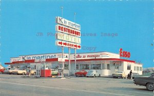 Canada, Quebec, La Pocatiere, Le Martinet Motel, Restaurant, Esso Gas Station